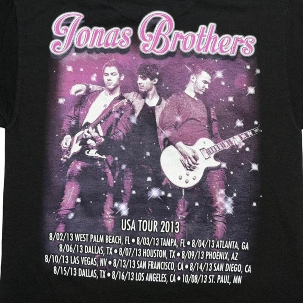2013 Jonas Brothers music concert tour shirt